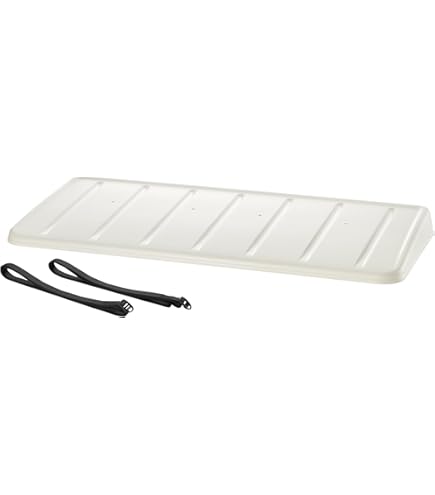 Amazon | エアコン室外機カバー プラスチック ホワイト 日本製 | 室外