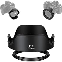 Amazon | JJC 可逆式 58mm レンズフード + アダプターリング 汎用 各