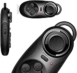 VRリモコン ワイヤレス 万能リモコン携帯リモコン 無線コントロールゲームパッド ブルートゥース 携帯リモコン スマートフォン用リモコン3Dメガネ 自撮り 音楽操作 など機能付き ISOに対応 スマホ シャッター多功能iPhone Android 多機能リモコン カメラや音量調整等リモートコントロールが可能 (Black)
