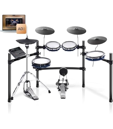 Amazon | Alesis 電子ドラムセット デュアルゾーンの静音メッシュ