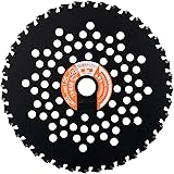 [山善] とにかく石に強い チップソー 1枚入り 内径25.4mm 外径255mm×刃数40P 替え刃 草刈機 刈払機 石 タイル 雑草 除草 荒地 ブラック