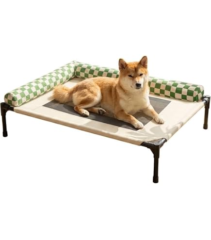 Amazon | 犬用ベッド 高架式 中型犬用 犬コット メッシュ ひんやり