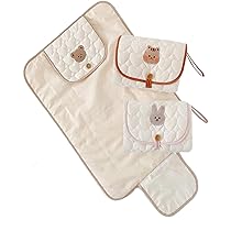 【美品】ミキハウス オムツ替え シート付きナイロンキルトバッグ MIKI HOUSE（ミキハウス）の「【ミキハウスファースト】オムツ替え