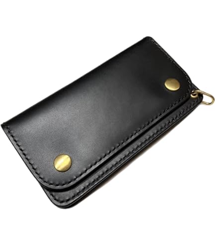 クロムエクセル　トラッカーウォレット　黒　茶心　3層　HORWEEN Amazon.co.jp: クロムエクセル トラッカーウォレット 黒 茶心 3