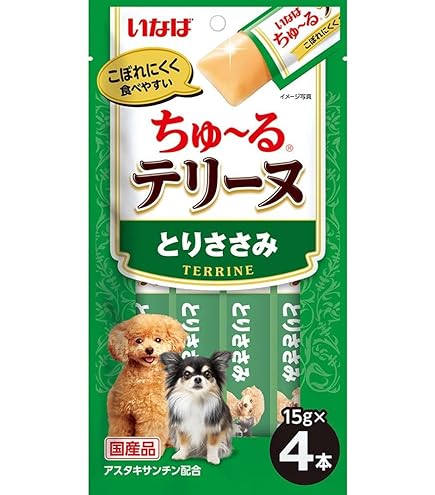 Amazon.co.jp: いなば ちゅ～るテリーヌ ビーフ 15g×4本 ［ちゅーる
