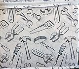 Boy Zone 3 Piece Twin Sheet Set Carpenter Construction Tools Saw Hammer Wrench Screwdriver [並行輸入品]
