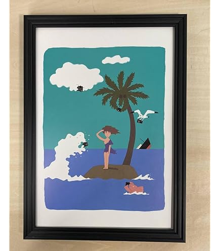 Amazon.co.jp: I's イラスト 額装品 A4サイズ 桂正和 ポスター風