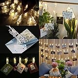 LEDストリングライトNEWSTYLE 30写真クリップDIY 壁飾りイルミネーションライト クリスマス/新年/結婚式/誕生日/パーティー飾り　ギフト/プレゼント/お祝い/お礼などに最適 3.3m