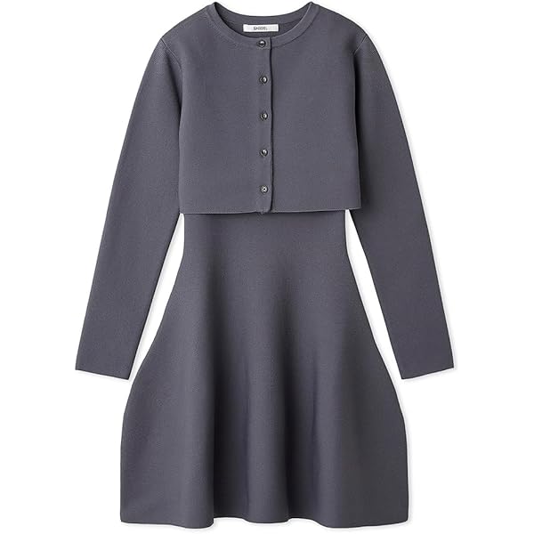 Amazon.co.jp: [スナイデル] シャーリングボレロニットワンピース  