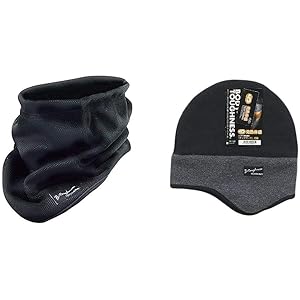 おたふく手袋 ボディータフネス 発熱防風 保温 ネックウォーマー ブラック JW-124 & ボディータフネス 発熱・保…