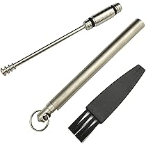 Amazon.co.jp: チタン製耳かき＆爪楊枝2本セット 携帯用 ステンレス製