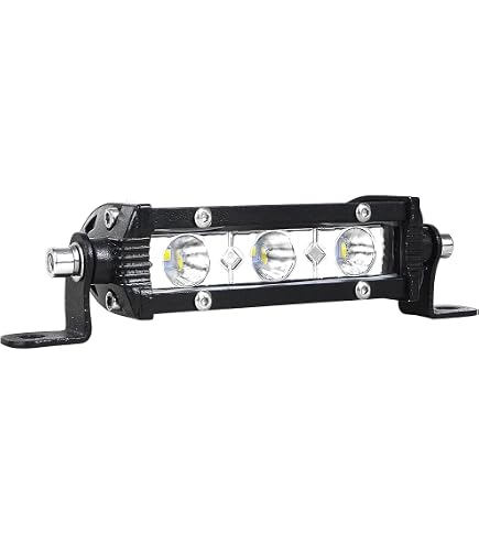 RIGIDON 2-Pack 15W LED Light Bar – 4\" Slim Spot Beam, IP67 Waterproof, For Trucks, ATV, UTV, Boats