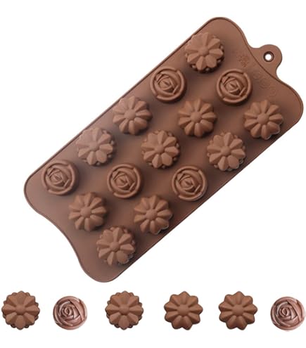 Amazon.co.jp: 6個セット チョコレート型 シリコンモールド チョコ