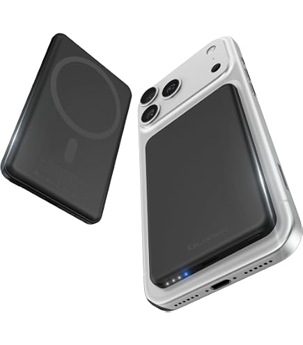 Amazon | モバイルバッテリー MagSafe対応 超薄型 マグネット式