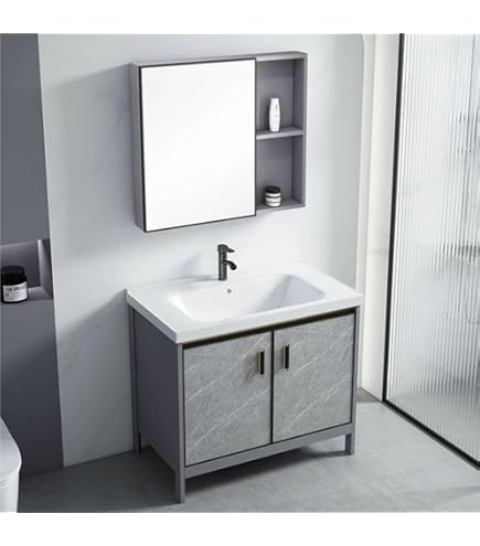 Amazon.co.jp: 【シンプルおしゃれ】幅 55cm コンパクト洗面化粧台