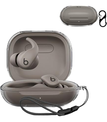 Amazon | Beats Powerbeats Fit 用 ケース TPU クリアカバー 耐衝撃 防