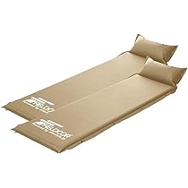 Amazon.co.jp: FIELDOOR 枕付き 車中泊マット 5cm厚 2個セット 【S