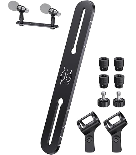 Amazon | 【国内正規品】 K&M マイクスタンド用 マイクバー マイク2本