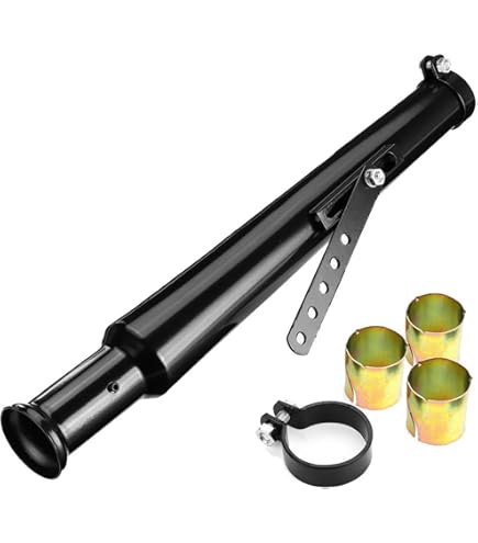 Amazon | バイク 汎用 9 トランペット マフラー サイレンサー 差込内径