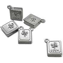 2013　ニウエ　幸運の四つ葉のクローバー　チャーム入り　金メッキ　銀貨　 Amazon | 金属チャーム クローバー F 20個入 四つ葉 幸運 開運