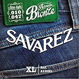 サバレス アコギ弦 ブロンズ弦 SAVAREZ Acoustic Guitar Strings (A130XL エクストラライト 10-47, 1セット)