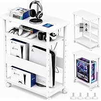 Amazon.co.jp: Holdm pcラック 3段 pcワゴン キャスター付き 幅30×奥行