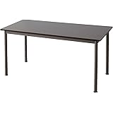 [山善] デスク パソコンデスク 幅140×奥行60×高さ70cm 【耐荷重80kg】 傷や汚れに強い天板 組立品 ダークブラウン MFD-1460(DBR/BR)