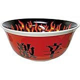 サンアートおもしろ食器 丼 激辛 ラーメン鉢 約18×8cm SAN3649 レッド