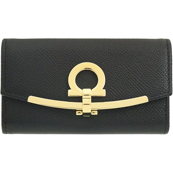 BALENCIAGA バレンシアガ キーケース レザー 6連 ブラック ゴールド バレンシアガ キーケース 6連 6本 三つ折り BALENCIAGA CASH