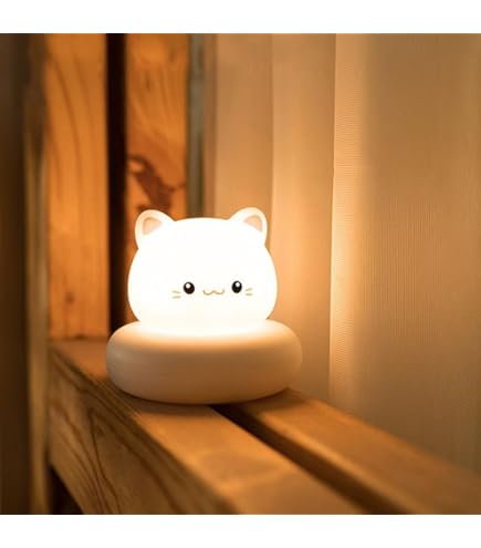 Amazon.co.jp: Ghjkldha シリコンキャットランプ | 猫型ナイトライト