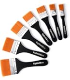 ナイロン平筆 5本セット Amazon.co.jp: ナイロン絵筆 平筆 丸筆 プラモデル 塗装十本