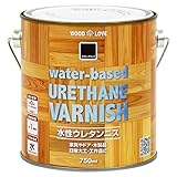 ニッペ WOOD LOVE 水性ウレタンニス エボニーブラック 750ML