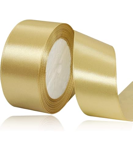 ゴールド装飾用リボン Amazon.co.jp: XMASOLD ゴールドサテンリボン 40mm×23m ラッピング