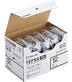 KING JIM SS12K-10PN 20個(2箱) PROテープカートリッジ 白ラベル SS12K | PROテープカートリッジ