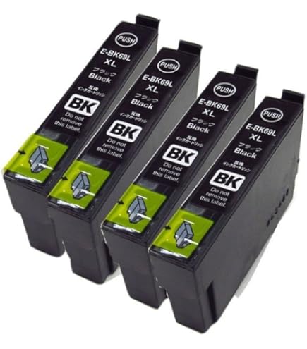 Amazon.co.jp: IC69 4色セット×2パック エプソン 互換インク IC4CL69