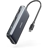 Anker PowerExpand 8-in-1 USB-C PD Media Hub/高速データ転送/充電ポート/4K HDMI出力/SD & MicroSDカードリーダー モバイルデバイス対応/効率的なデバイス接続