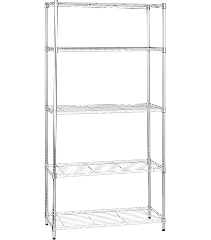 スチールラック　5段　幅90cm メタルラック　収納ラック　キャスター付き メタルシェルフ スチールラック キャスター付 3段 幅90 奥行き35