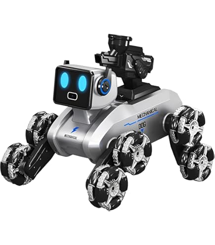 Amazon.co.jp: [AOKOWN]2025新 八輪アクロバットロボドッグ ロボット犬
