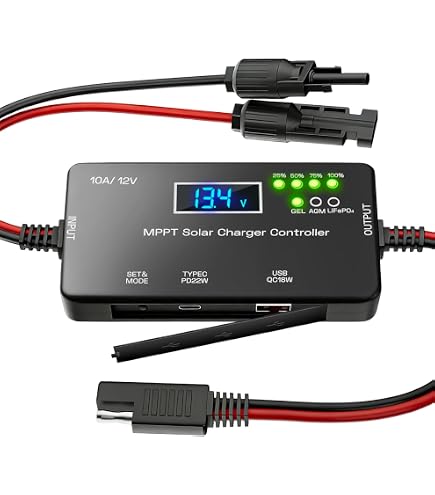 Boddceto 60A-V123 mit WLAN-Cloud-Box MakeSkyBlue Solarpanel MPPT-Laderegler für 12 V, 24 V, 48 V Blei-Säure-Batterie Boddceto 60A-V123 mit WLAN-Cloud-Box MakeSkyBlue Solarpanel MPPT-Laderegler für 12 V, 24 V, 48 V Blei-Säure-Batterie
