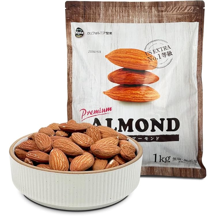 Amazon.co.jp: 豆一番 無塩ノンオイルアーモンド 1000g : 食品・飲料・お酒