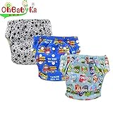 Ohbabyka 3層トレパン3枚セット ベビー トレーニングパンツ ベビー服 ブルマトレパン 子供 (XLK020304)