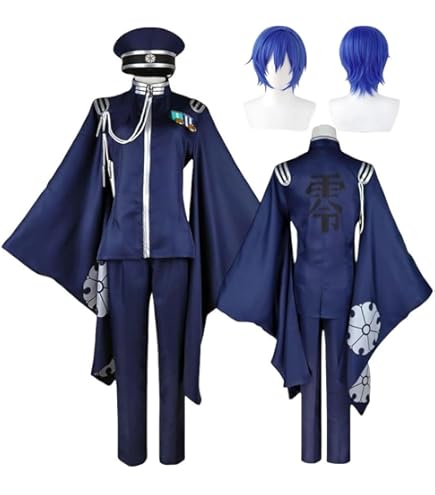 千本桜 KAITO コスプレ フルセット ウィッグ付き DJXXCOS] コスプレ