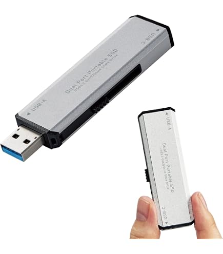 Amazon | ロジテックダイレクト SSD 外付け 500GB 高速 R,W:1700MB/s