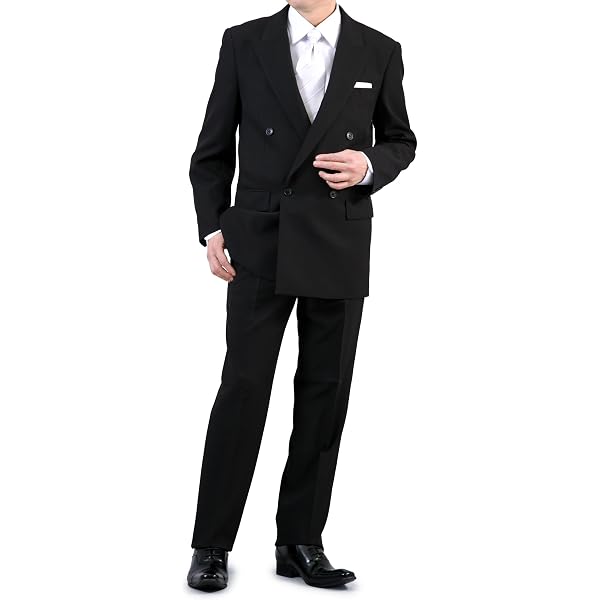 Amazon | (ダーバン) D'URBAN festoneの秋冬春用ダブル礼服 Du01 A3