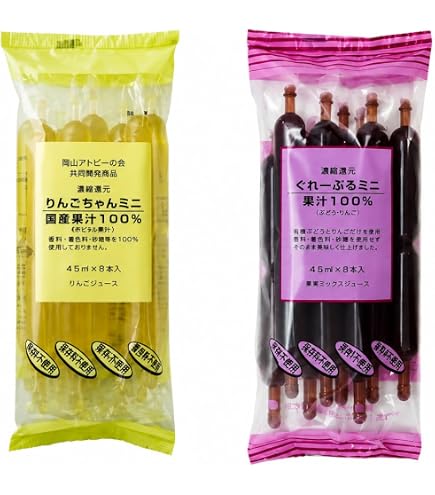 Amazon.co.jp: 花田食品 りんごちゃん＆ぐれーぷる(90ml×5本)×12個