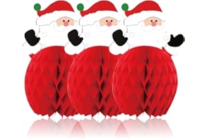 1個あたり210円 deerzon クリスマス サンタ オーナメント 飾り付け サンタクロース ハニカムボール パーティー 装飾 女の子 男の子