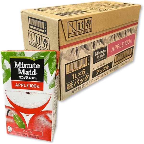 Amazon.co.jp: コカコーラ ミニッツメイド アップル 100% (1L 紙パック