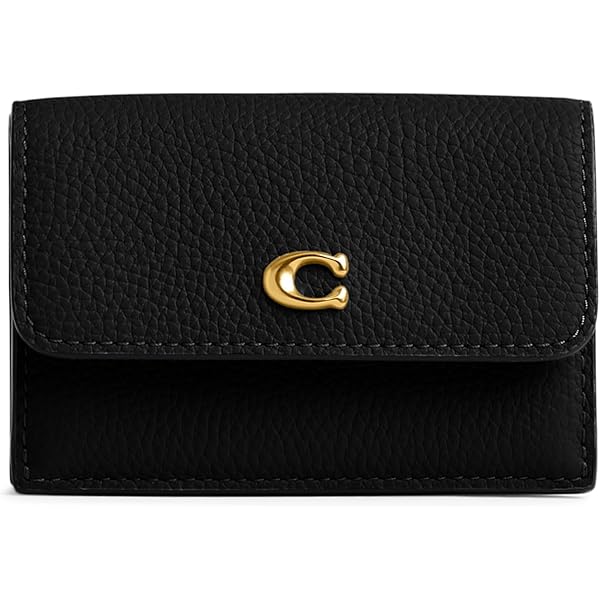 Amazon.co.jp: [COACH] エッセンシャルミニ三つ折り財布, 真鍮