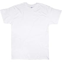 Gildan T-Shirt White Plain Tee Men's 