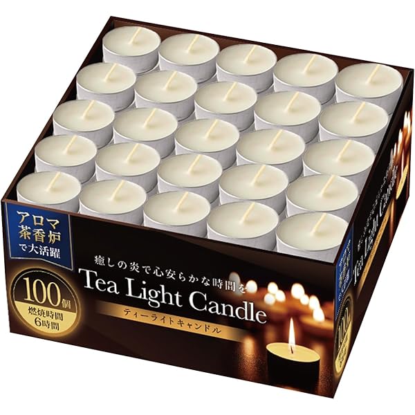 Amazon.co.jp: カメヤマ ティーライトティン 100個入 (ローソク